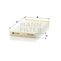 Фильтр салона MANN-FILTER CU 15 001